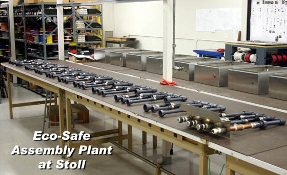 Eco-safe factory assembly line setup