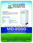 MD-2000 machine specifications and applications