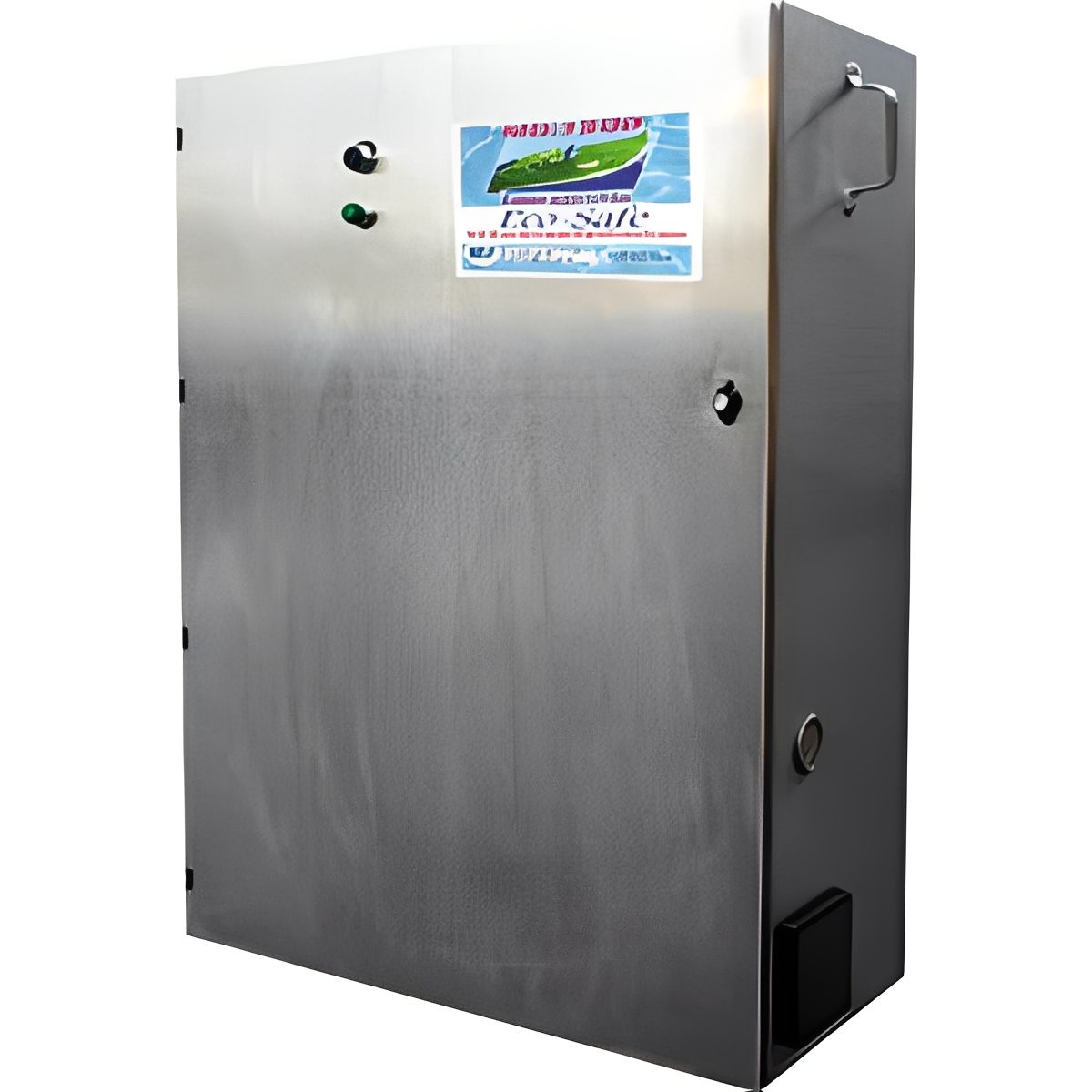 Industrial control unit with label