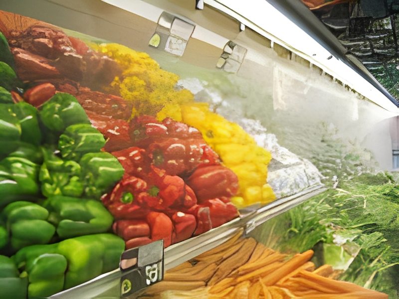 Fresh produce in supermarket